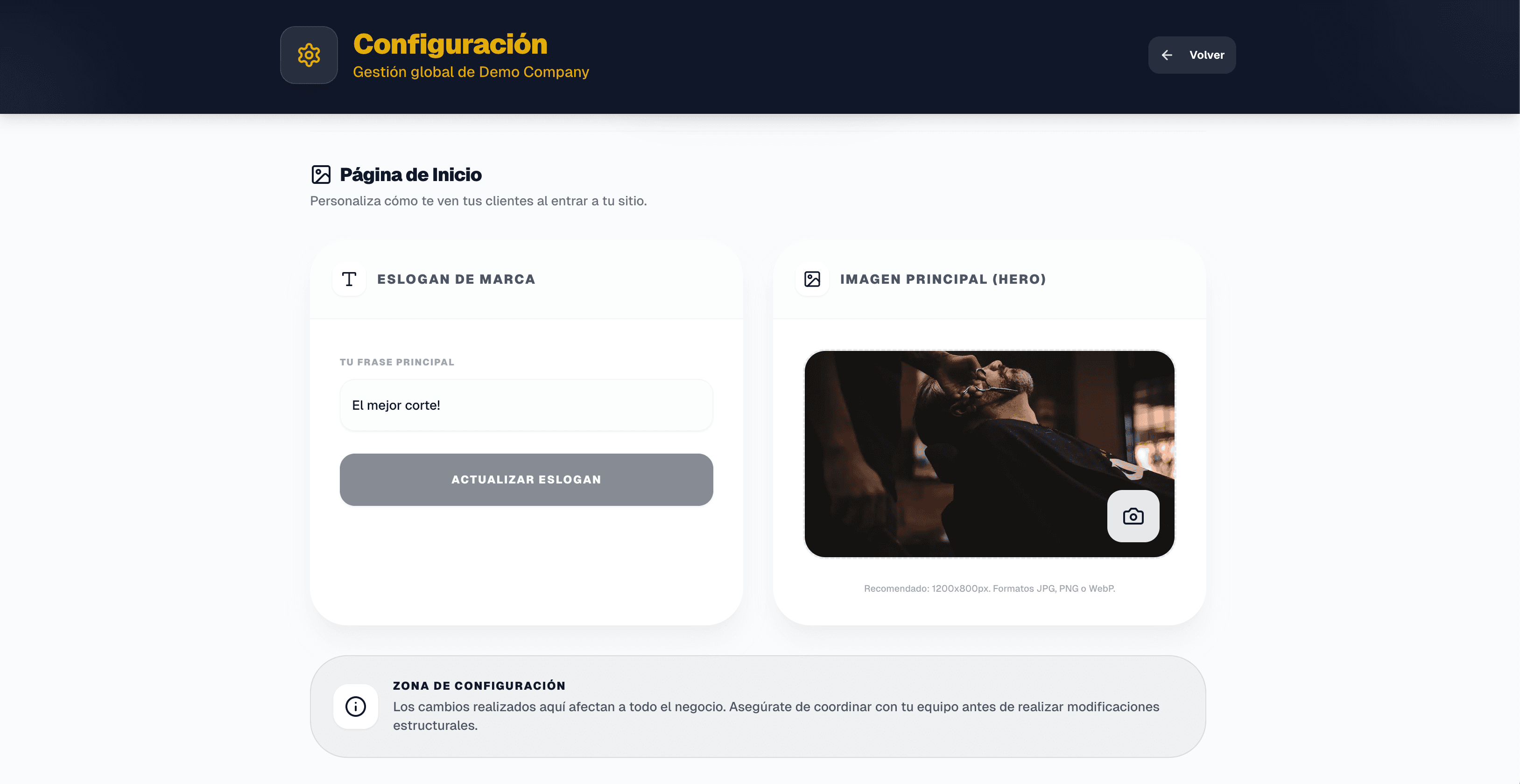 Personalización Visual